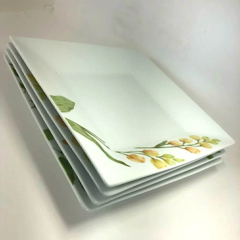 NORITAKE AZUMA NO MICHI FLORAL № 1654 Square Plate
